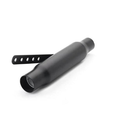 Silencieux court d’échappement moto vintage universel café racer scrambler noir